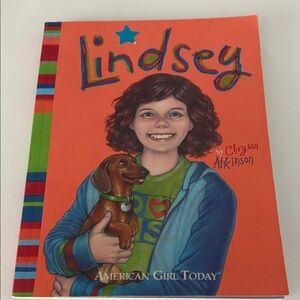 American Girl Lindsey Book with Orange and Blue Cover